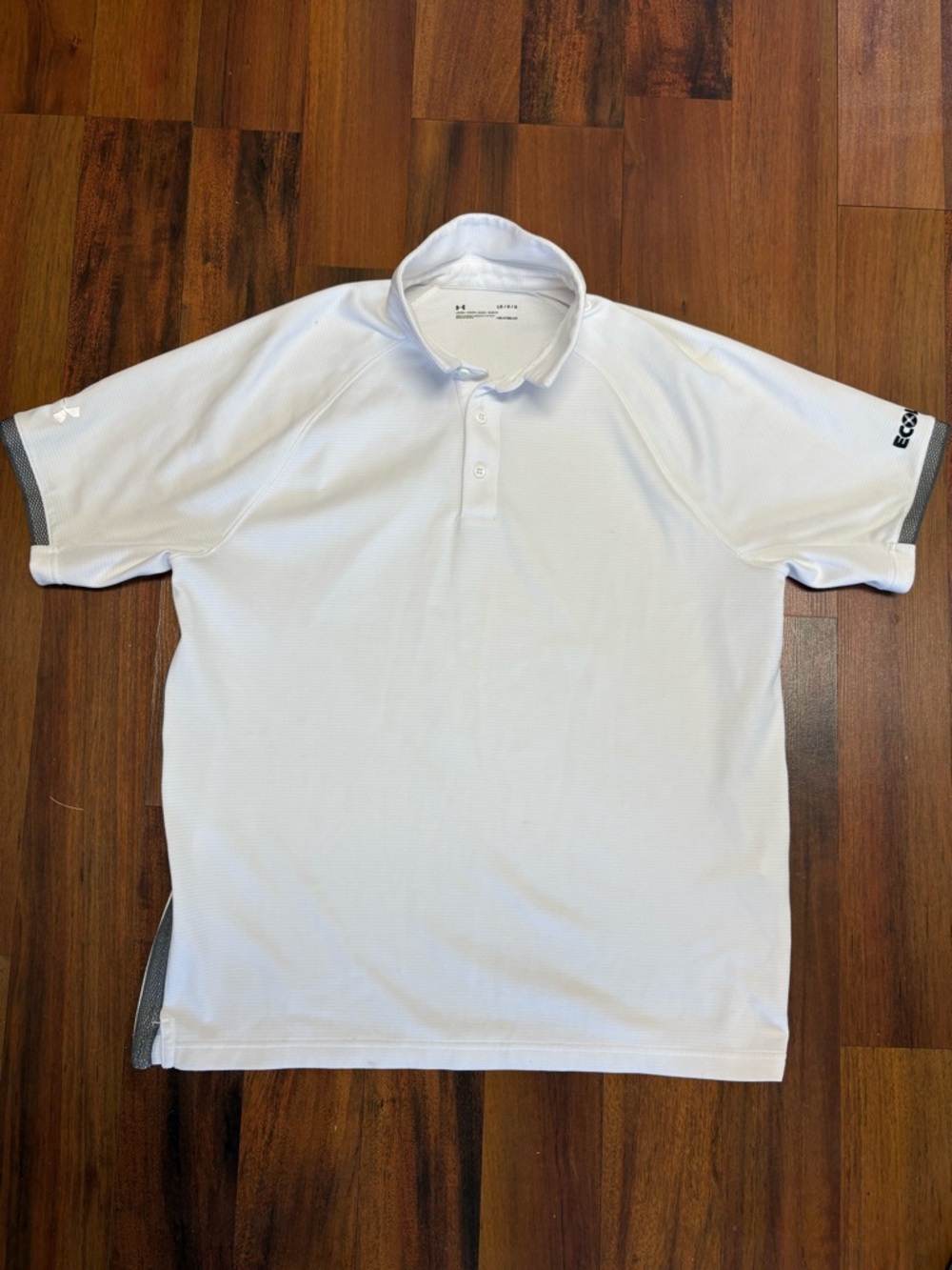 LG Men's White Polo with Gray Trim